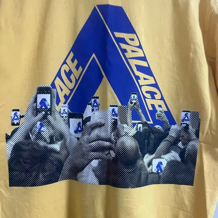 [BUNJANG] Palace Tri-Ferno T-Shirt Yellow L / 팔라스 트라이폰 티셔츠 L 옐로우