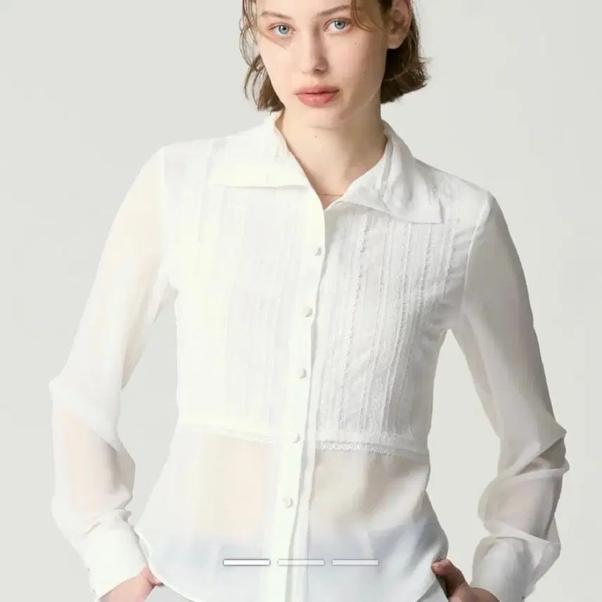 [BUNJANG] Glony Romantic Lace Blouse White / 글로니 로맨틱 블라우스 화이트