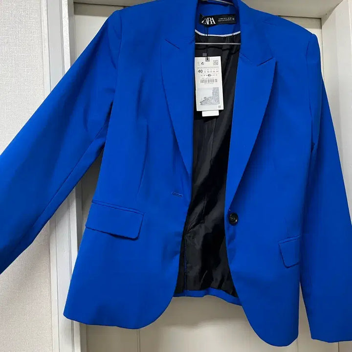 [BUNJANG] Zara Blue Blazer Jacket Size 40 / 자라 블루 블레이저 자켓 40사이즈