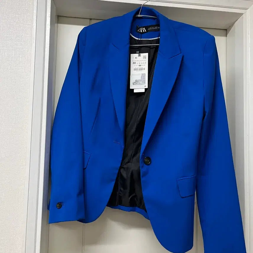 [BUNJANG] Zara Blue Blazer Jacket Size 40 / 자라 블루 블레이저 자켓 40사이즈