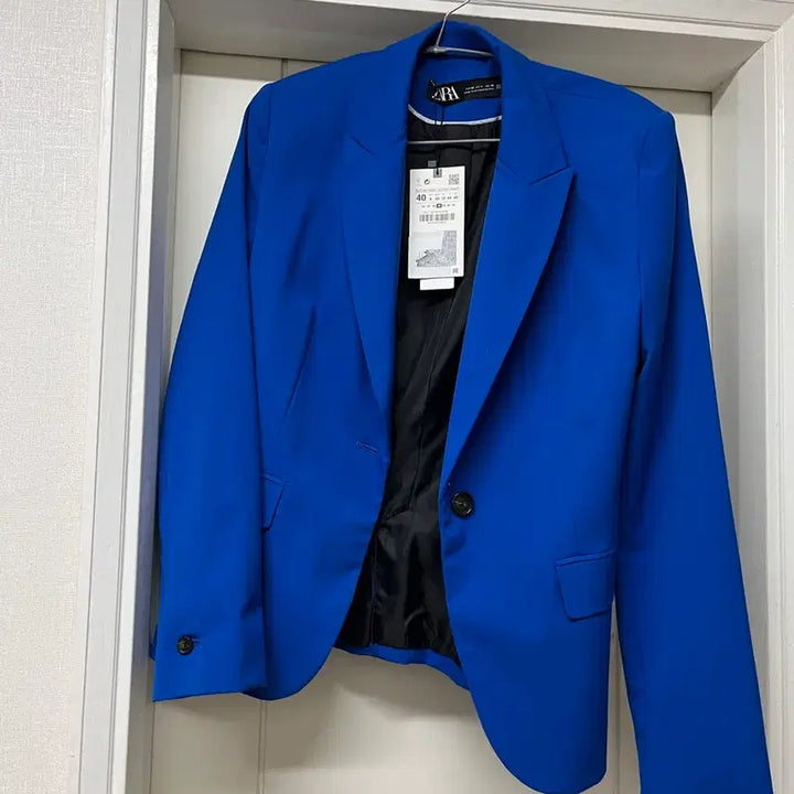 [BUNJANG] Zara Blue Blazer Jacket Size 40 / 자라 블루 블레이저 자켓 40사이즈