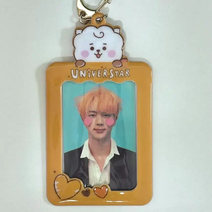 [BUNJANG] BTS Jin BT21 RJ Photocard Holder Keychain / 방탄소년단 BTS JIN  BT21 RJ 알제이 포토카드 홀더 키링