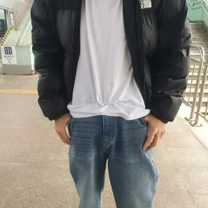 [BUNJANG] The North Face Black Padded Jumper / 노스페이스 블랙 패딩 점퍼