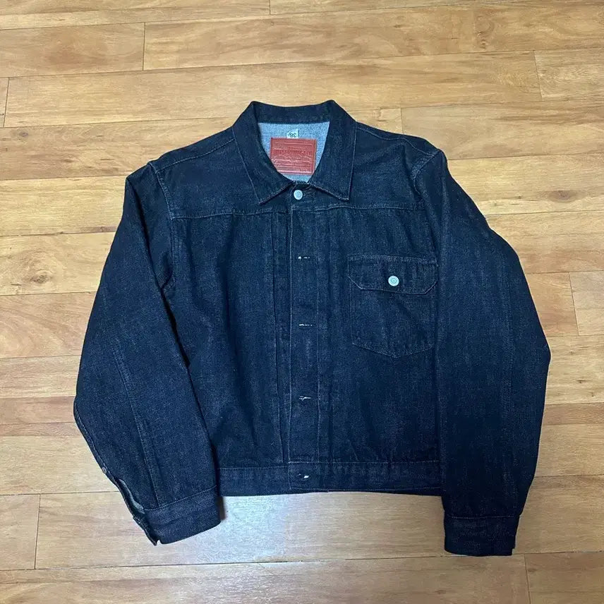 [BUNJANG] Outstanding Selvedge Type 1 Black Denim Jacket / 아웃스탠딩 셀비지 타입1 블랙 데님자켓