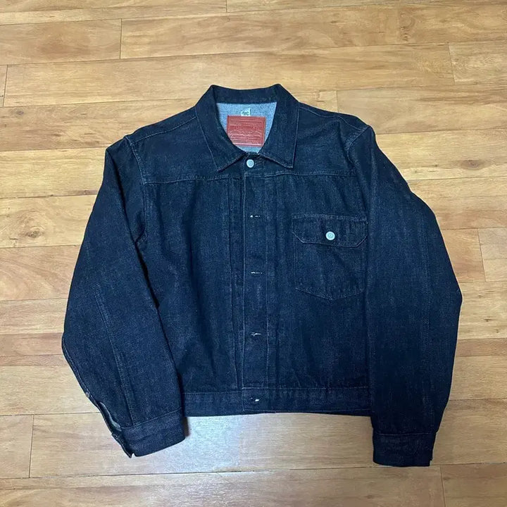 [BUNJANG] Outstanding Selvedge Type 1 Black Denim Jacket / 아웃스탠딩 셀비지 타입1 블랙 데님자켓