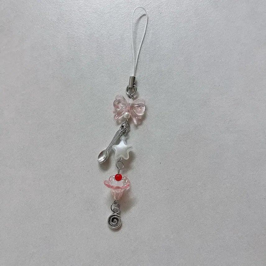 [BUNJANG] Parfait Charm Keychain Set (5 Types) / 파르페 키링 5종 세트
