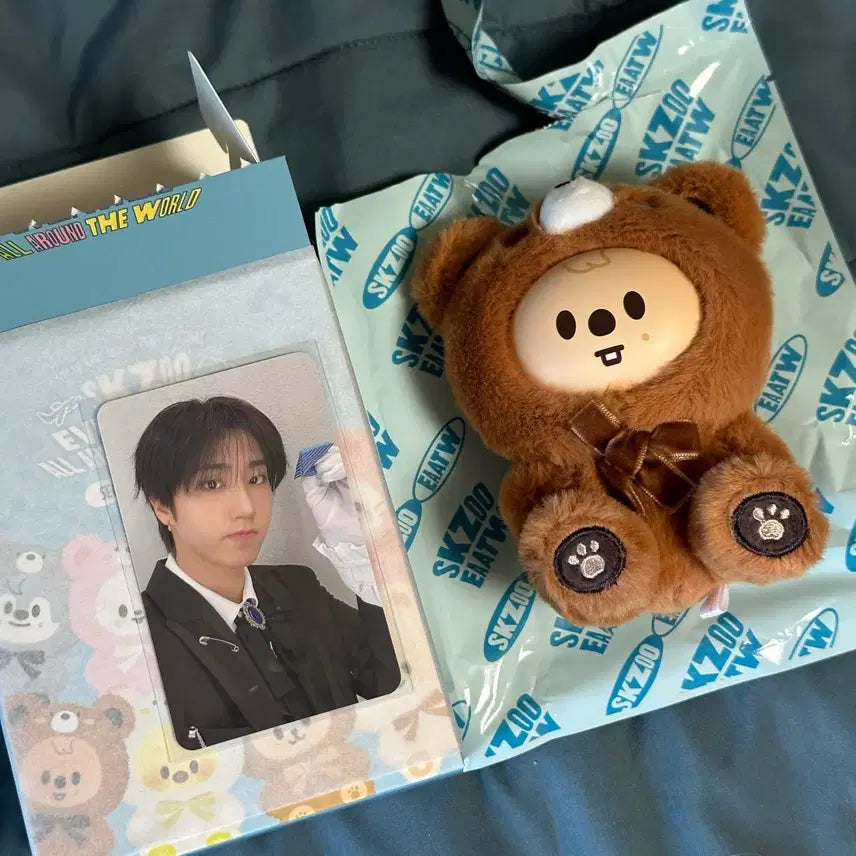 [BUNJANG] Stray Kids SKZOO Han Quokka Secret Keyring Toy with Photocard / 한지성)스키주 슼부부 시크릿 키링 토이 한쿼카 포카 포함