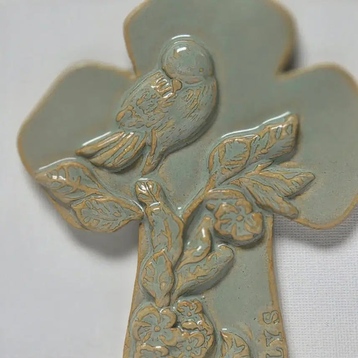 [BUNJANG] Celadon Porcelain Crucifix Catholic Religious Item / 도자기 십자가 청자 도자기 십자가 가톨릭 천주교 성물