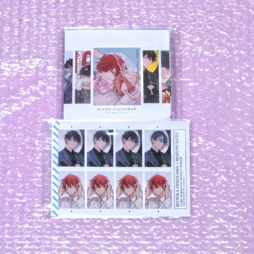 [BUNJANG] Given 2026 Calendar + Exclusive Proof Photo Style Sticker Set (Sealed) / (미개봉/특전O) 기븐 2026 캘린더 달력+특전 증명사진풍 스티커