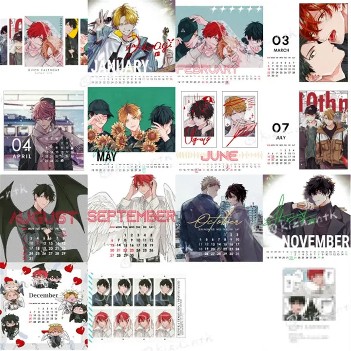 [BUNJANG] Given 2026 Calendar + Exclusive Proof Photo Style Sticker Set (Sealed) / (미개봉/특전O) 기븐 2026 캘린더 달력+특전 증명사진풍 스티커
