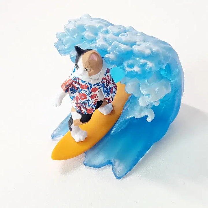 [BUNJANG] Aloha Neko Surfing Wave Cat Gacha / 알로하 네코 서핑 파도 바다 고양이 가챠