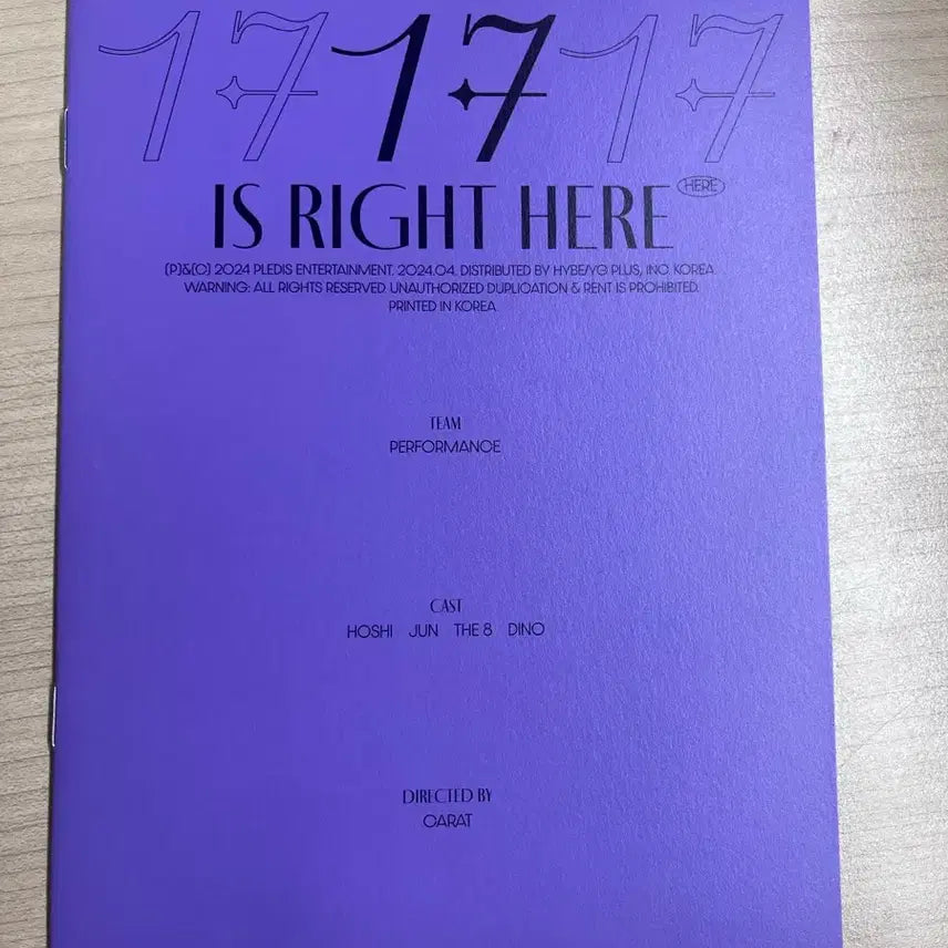 [BUNJANG] Seventeen Best Album 17 is Right Here Album / 세븐틴 베스트 앨범 17 is right here 앨범