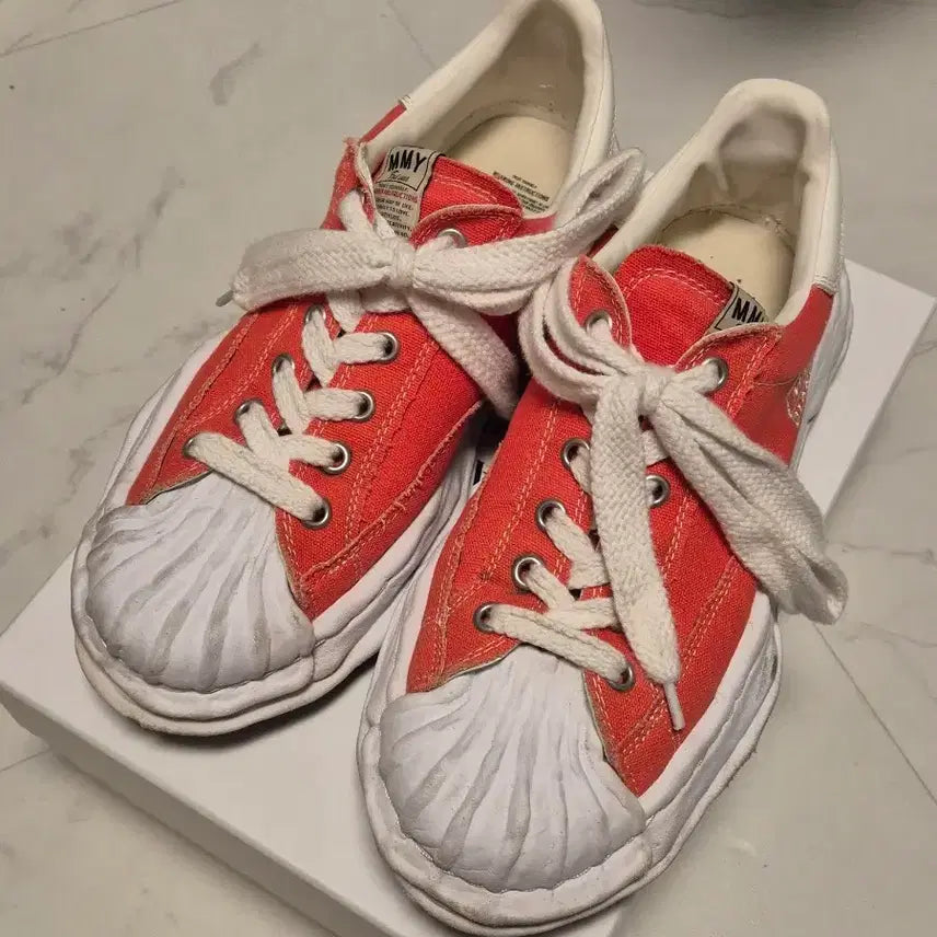 [BUNJANG] Maison Mihara Yasuhiro Blakey Sneakers Orange Size 45 / 메종 미하라 야스히로 블레이키 오랜지 (45사이즈)