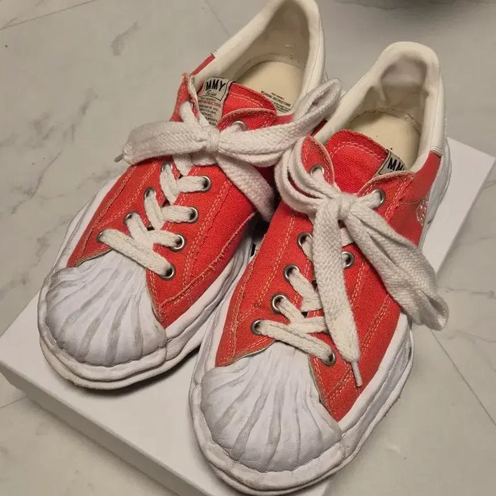 [BUNJANG] Maison Mihara Yasuhiro Blakey Sneakers Orange Size 45 / 메종 미하라 야스히로 블레이키 오랜지 (45사이즈)
