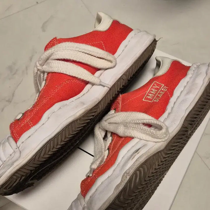 [BUNJANG] Maison Mihara Yasuhiro Blakey Sneakers Orange Size 45 / 메종 미하라 야스히로 블레이키 오랜지 (45사이즈)