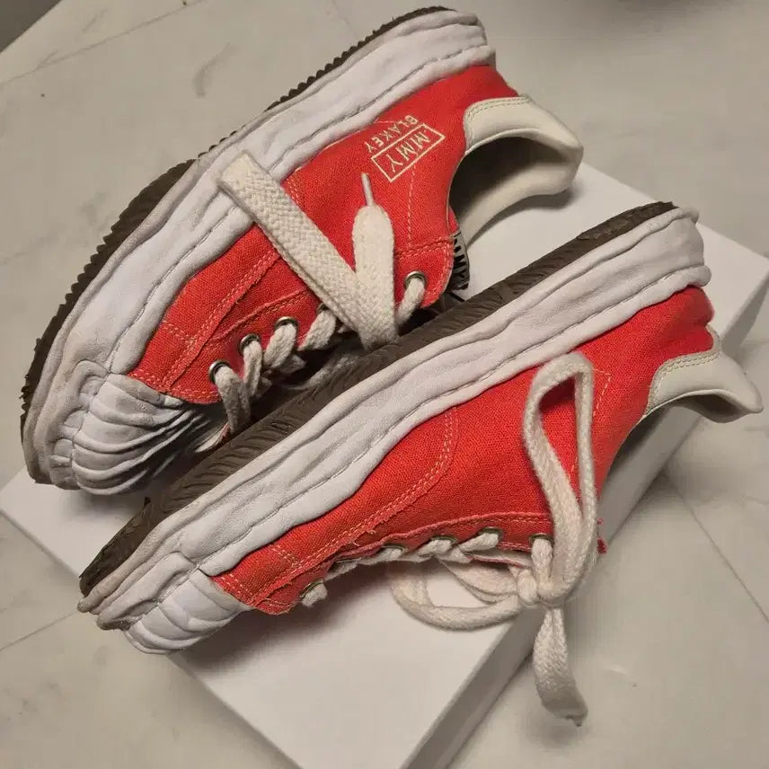 [BUNJANG] Maison Mihara Yasuhiro Blakey Sneakers Orange Size 45 / 메종 미하라 야스히로 블레이키 오랜지 (45사이즈)