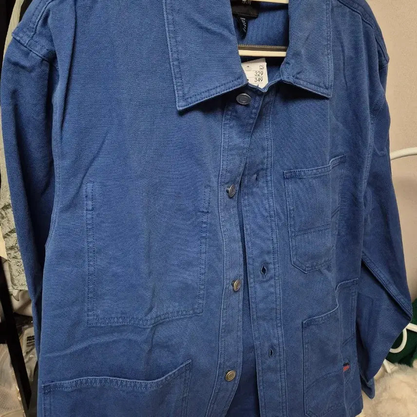 [BUNJANG] H&amp;M Blue Workwear Jacket / H&amp;M 블루 워크웨어 스타일 자켓 m95