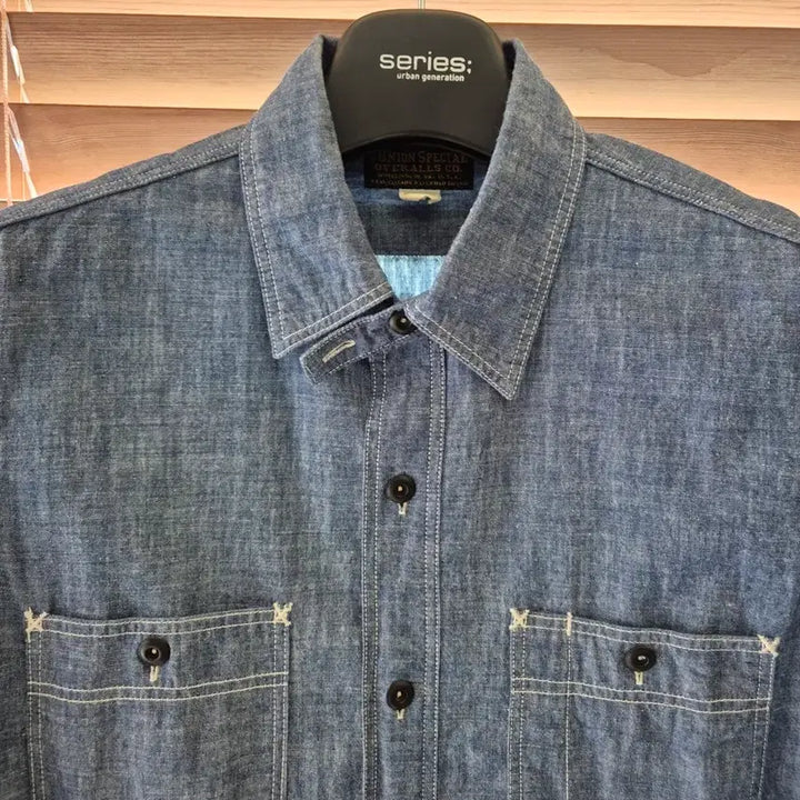 [BUNJANG] Freewheelers Chambray Nil Shirt / 프리휠러스 샴브레이 닐셔츠