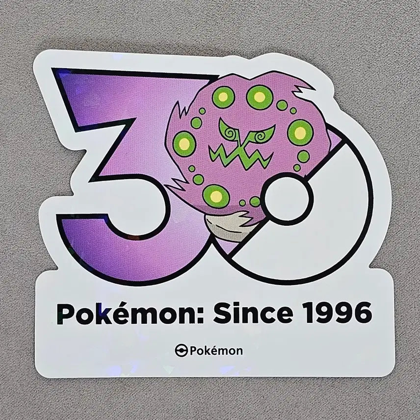 [BUNJANG] Pokemon 30th Anniversary Logo Sticker (Granite) / 포켓몬스터 30주년 로고 스티커 화강돌