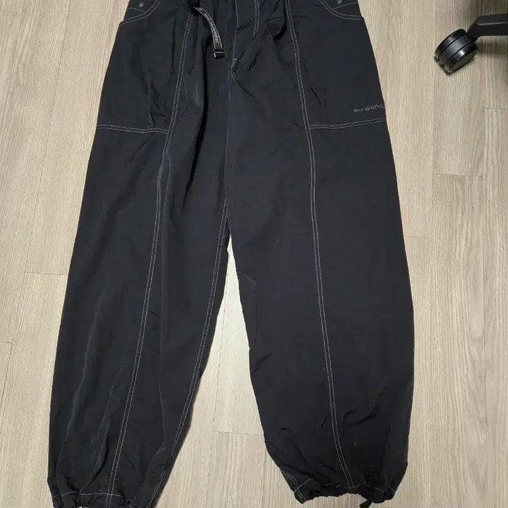 [BUNJANG] And Wander Crinkle Pants L Black / 25FW, 앤드원더 크린클 팬츠 L, crinkle