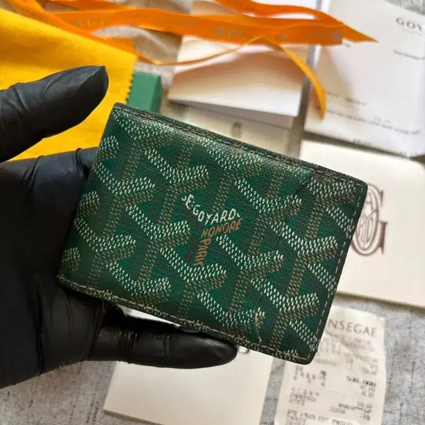 [BUNJANG] Goyard Victoire Card Holder Green Full Set / [풀구성]고야드 인서트 빅투아르 카드지갑 그린
