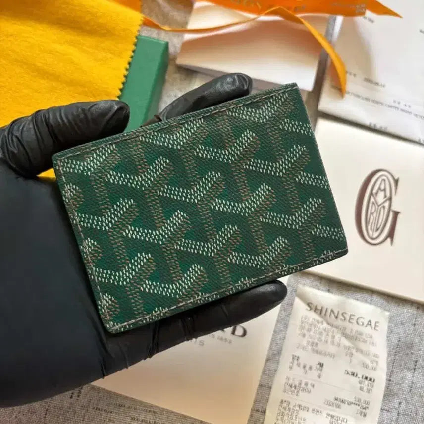 [BUNJANG] Goyard Victoire Card Holder Green Full Set / [풀구성]고야드 인서트 빅투아르 카드지갑 그린