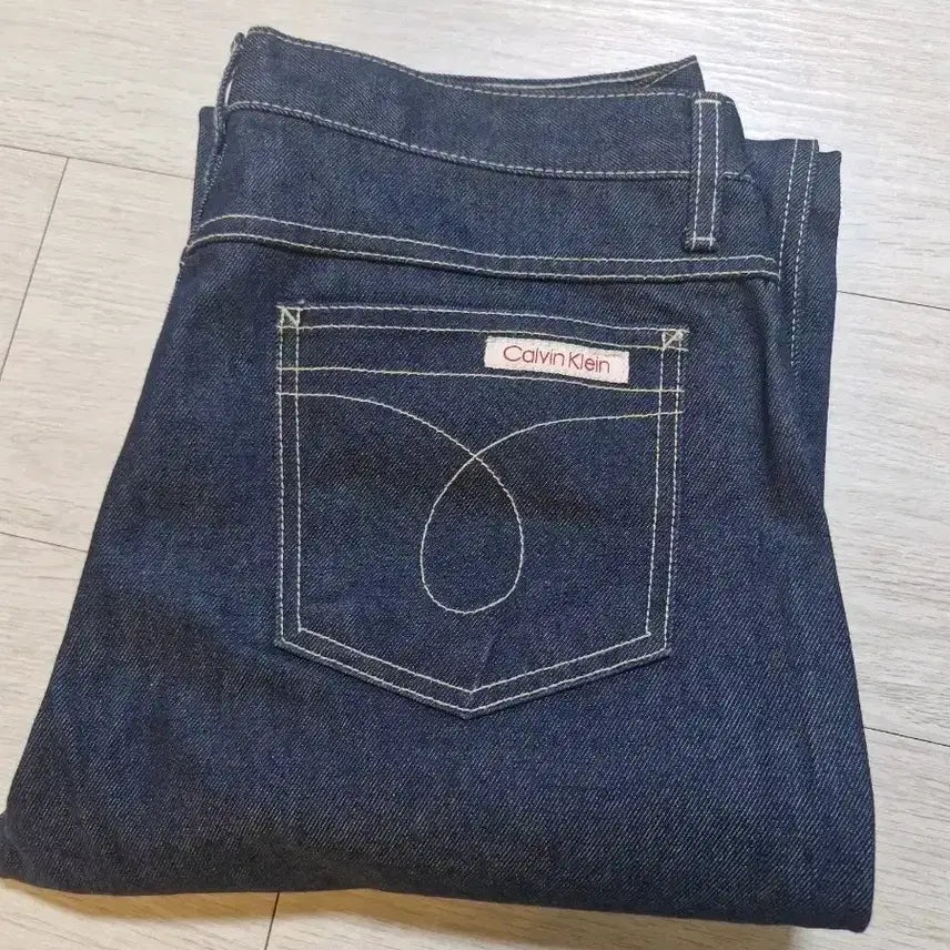 [BUNJANG] Calvin Klein Wide Fit Denim Pants / 캘빈클라인 청바지 데님팬츠