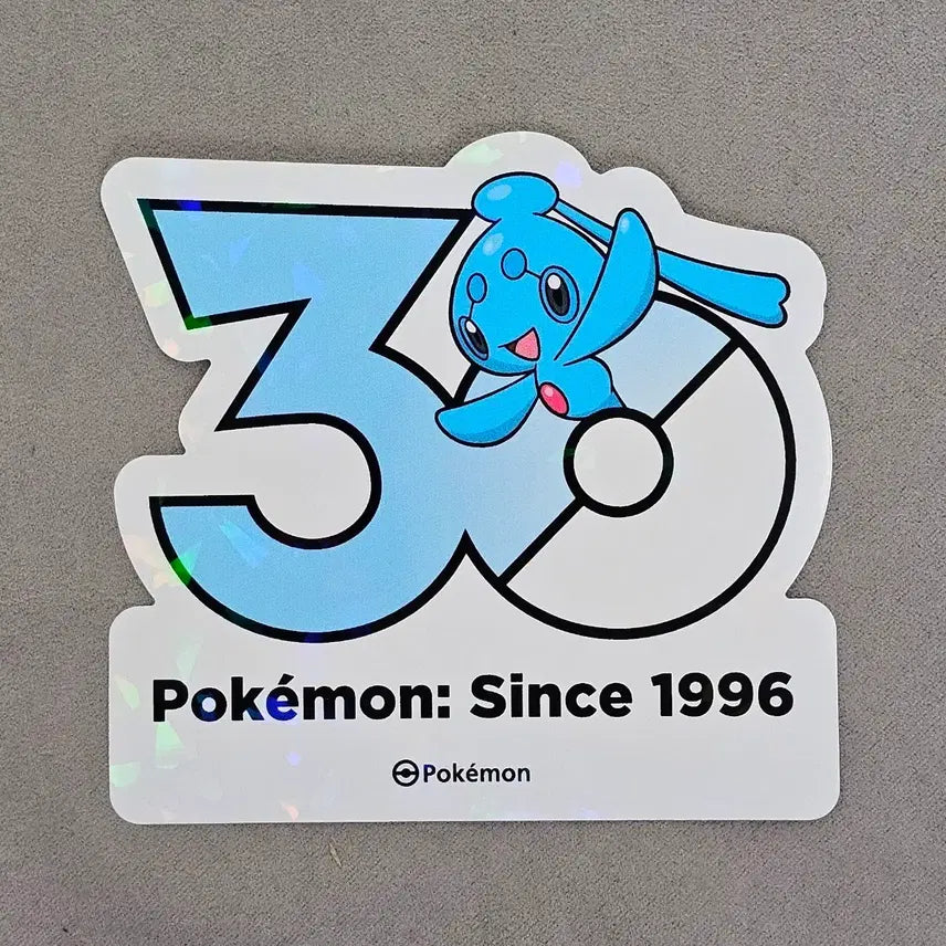 [BUNJANG] Pokemon 30th Anniversary Logo Sticker / 포켓몬스터 30주년 로고 스티커 피오네