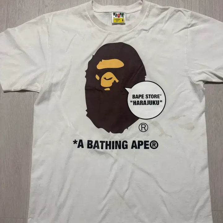 [BUNJANG] BAPE Big Camo Harajuku Limited Edition T-Shirt / 베이프 반팔 티셔츠 5종 급처 화이트