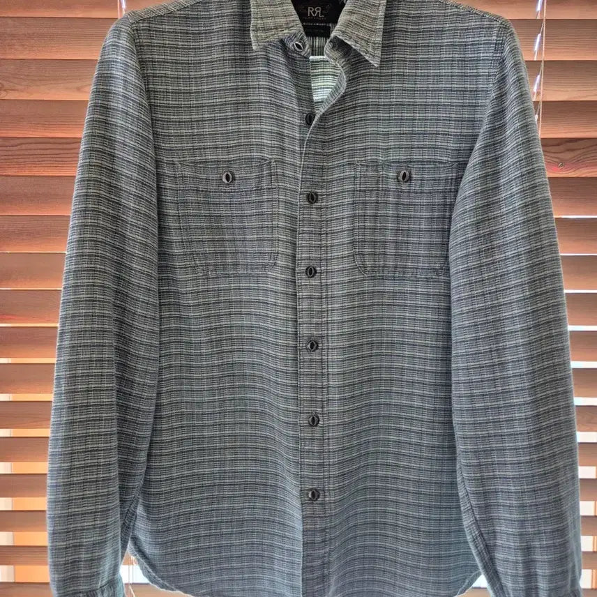 [BUNJANG] RRL Indigo Check Cotton Shirt / RRL 인디고 셔츠