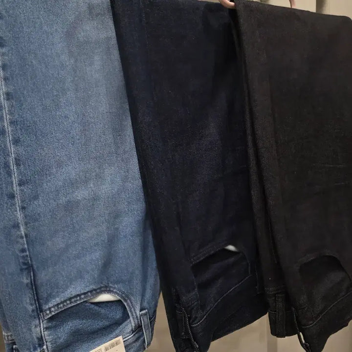 [BUNJANG] Uniqlo Wide Straight Jeans (3-Pack, Size 31) / 유니클로 와이드 스트레이트진 31사이즈 3개