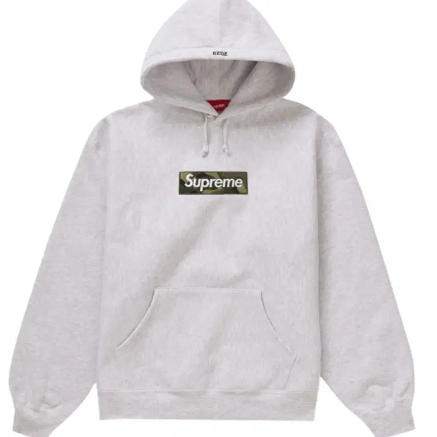 [BUNJANG] Supreme Box Logo Hoodie Ash Grey Camo / 슈프림 박스로고 후드 애쉬그레이 카모