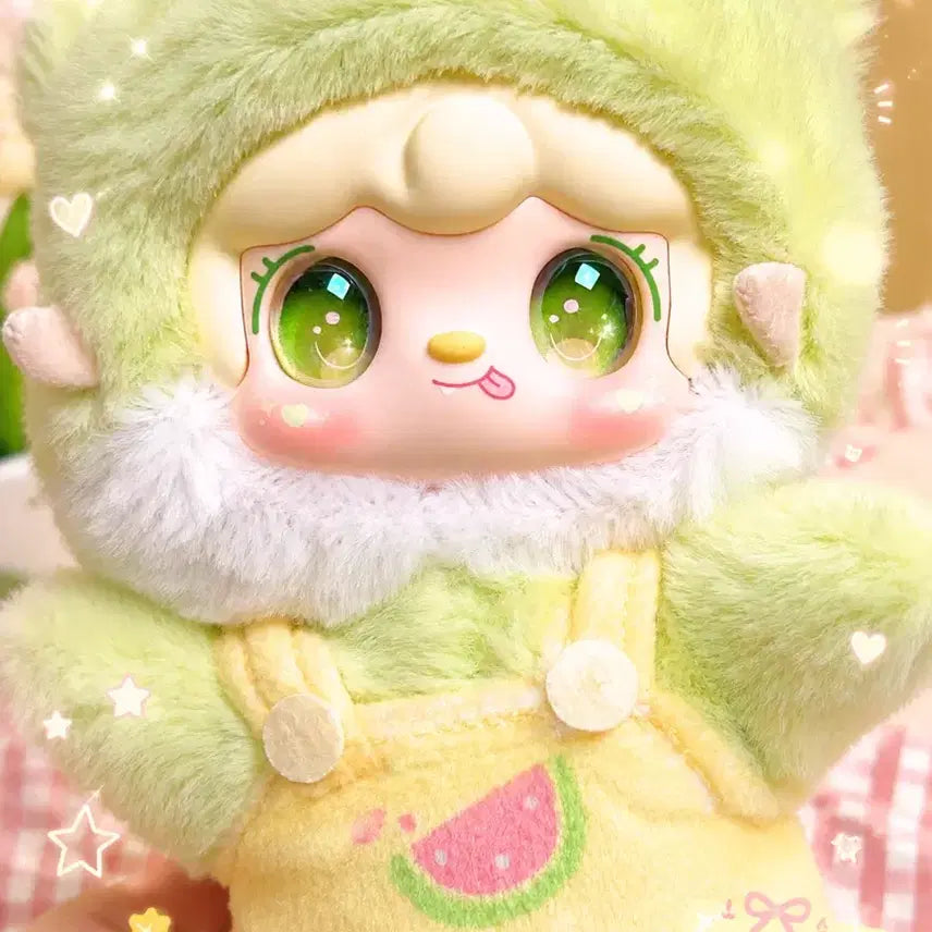 [BUNJANG] Yuki Summer Party Aurora Eye Doll Keychain / 유키 썸머파티 연두색 (오로라 눈)인형 키링