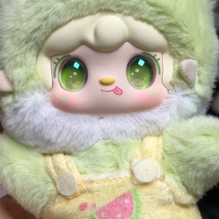 [BUNJANG] Yuki Summer Party Aurora Eye Doll Keychain / 유키 썸머파티 연두색 (오로라 눈)인형 키링