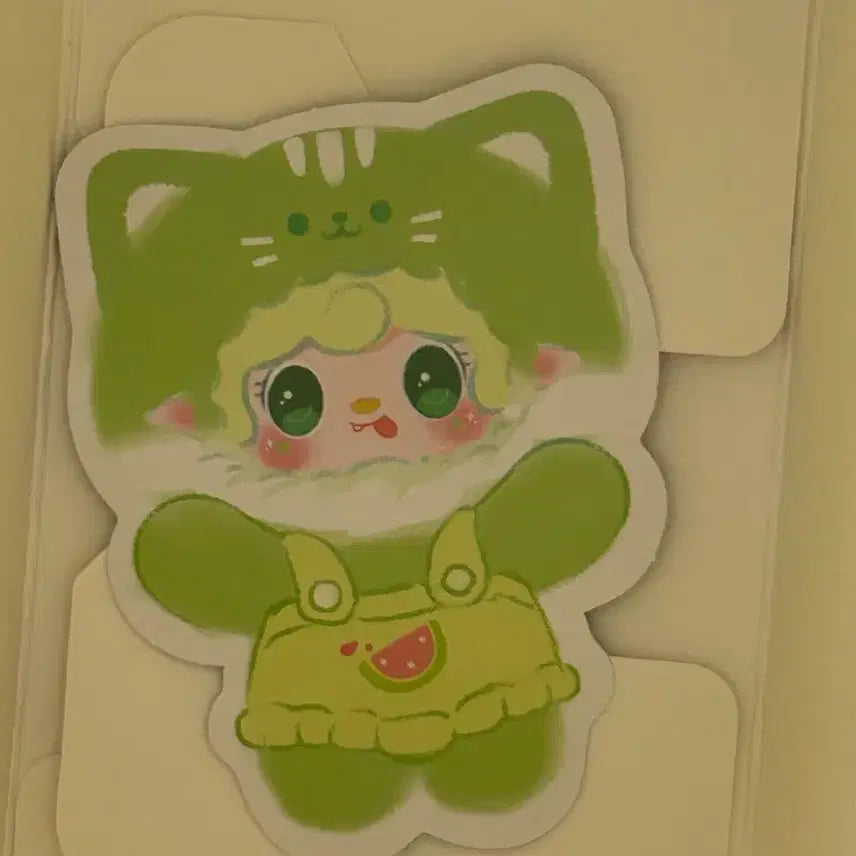 [BUNJANG] Yuki Summer Party Aurora Eye Doll Keychain / 유키 썸머파티 연두색 (오로라 눈)인형 키링
