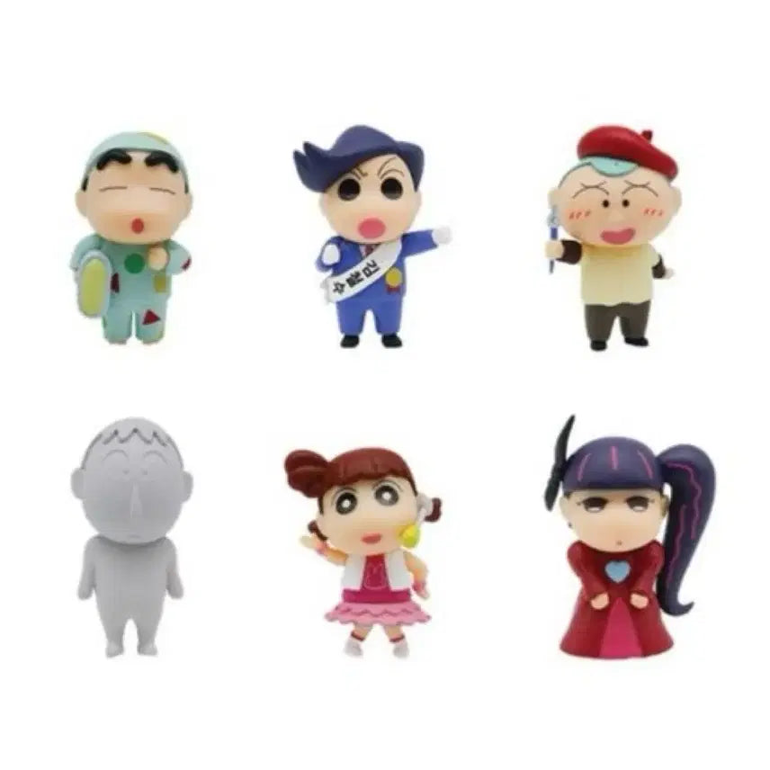 [BUNJANG] Crayon Shin-chan Sleepy Storm Gacha Full Set of 6 Figures / 짱구 폭풍수면 가챠 피규어 6종 풀세트