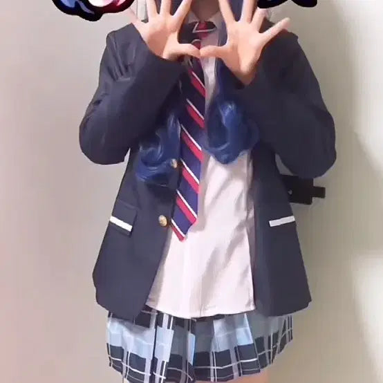 [BUNJANG] An Shiraishi School Uniform Cosplay Set (L Size) with Wig / 프세카시라이시안코스프레교복판매양도가발L사이즈