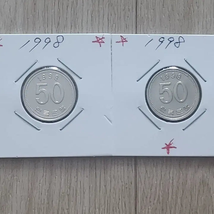 [BUNJANG] 1998 50th Anniversary 180 Degree Rotation Error Coin (Near Mint A Grade) / 180도.회전에러주화(1998년50주.극미급A급)