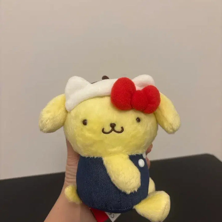 [BUNJANG] Pompompurin &amp; Kiki 50th Anniversary Plush Keychain / 폼폼푸린 헬로키티 50주년 기념 인형 키링