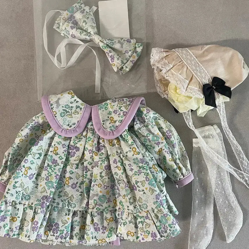 [BUNJANG] Honeybee Shop Winter Flowering Dress Set / [msd 의상] 허니비샵 윈터 플라워링 원피스