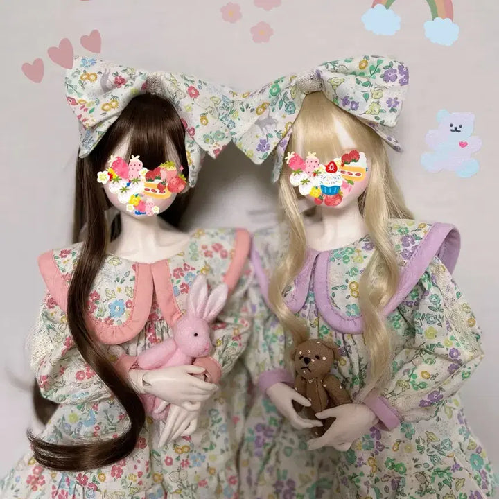 [BUNJANG] Honeybee Shop Winter Flowering Dress Set / [msd 의상] 허니비샵 윈터 플라워링 원피스