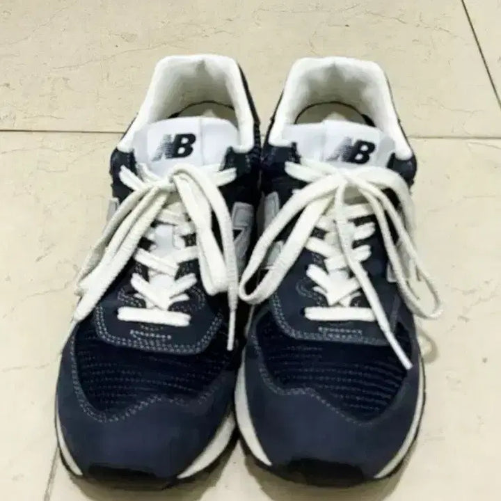 [BUNJANG] New Balance Pottery Navy Sneakers 260 / 뉴발란스 포터리 네이비 운동화 260