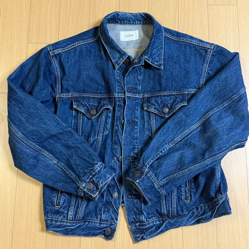 [BUNJANG] Siodata 4 Pocket Denim Jacket Dark Blue Damage / 시오타 4 포켓 데님자켓 다크블루데미지 44 3세대 트러커