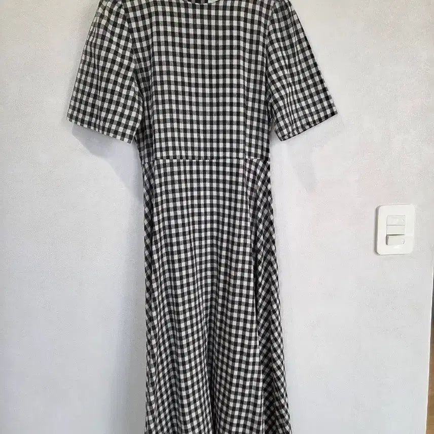 [BUNJANG] Checkered Midi Dress / 체크 원피스