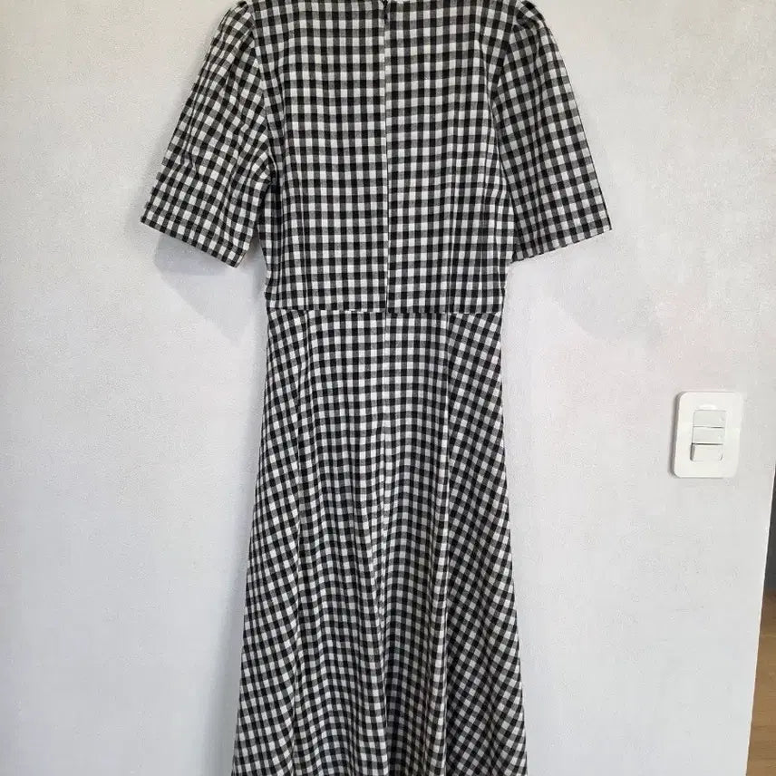 [BUNJANG] Checkered Midi Dress / 체크 원피스