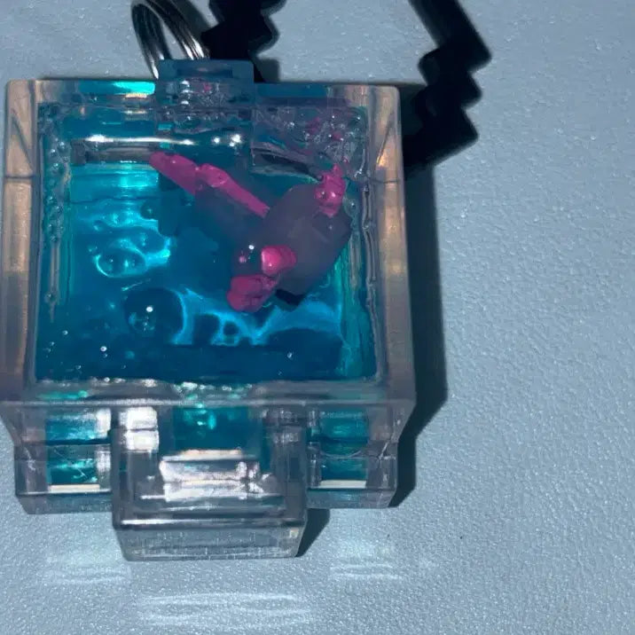 [BUNJANG] Minecraft Wooper Looper Water Ball Oil Keyring Random Art Box / 마인크래프트 우파루파 워터볼 오일 키링 랜덤 아트박스