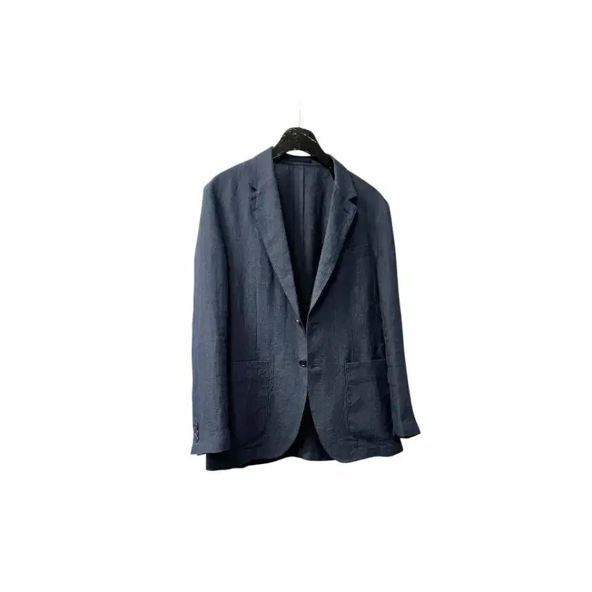 [BUNJANG] Beanpole Navy Linen 100% Blazer Jacket / 빈폴 네이비 린넨(마100%) 블레이저 자켓 /미사용급