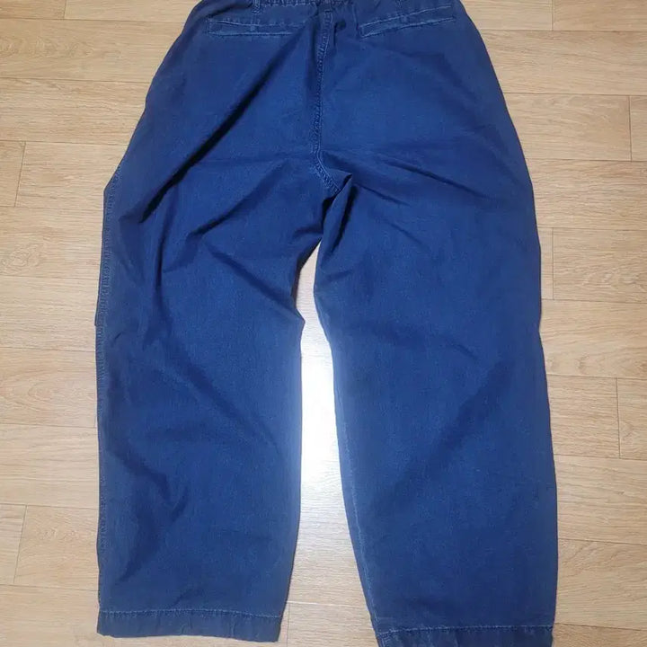 [BUNJANG] Uniqlo Wide Parachute Pants Denim L / 유니클로 와이드파라슈트 팬츠 데님 L