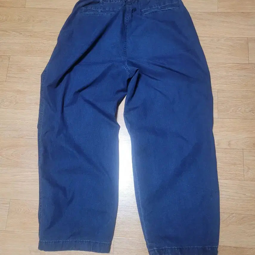 [BUNJANG] Uniqlo Wide Parachute Pants Denim L / 유니클로 와이드파라슈트 팬츠 데님 L