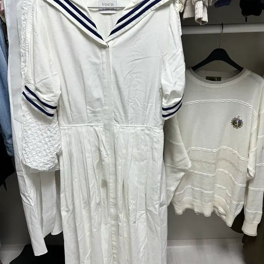 [BUNJANG] Bocabaca Sailor Long Dress / 보카바카 롱 원피스 / 세일러원피스